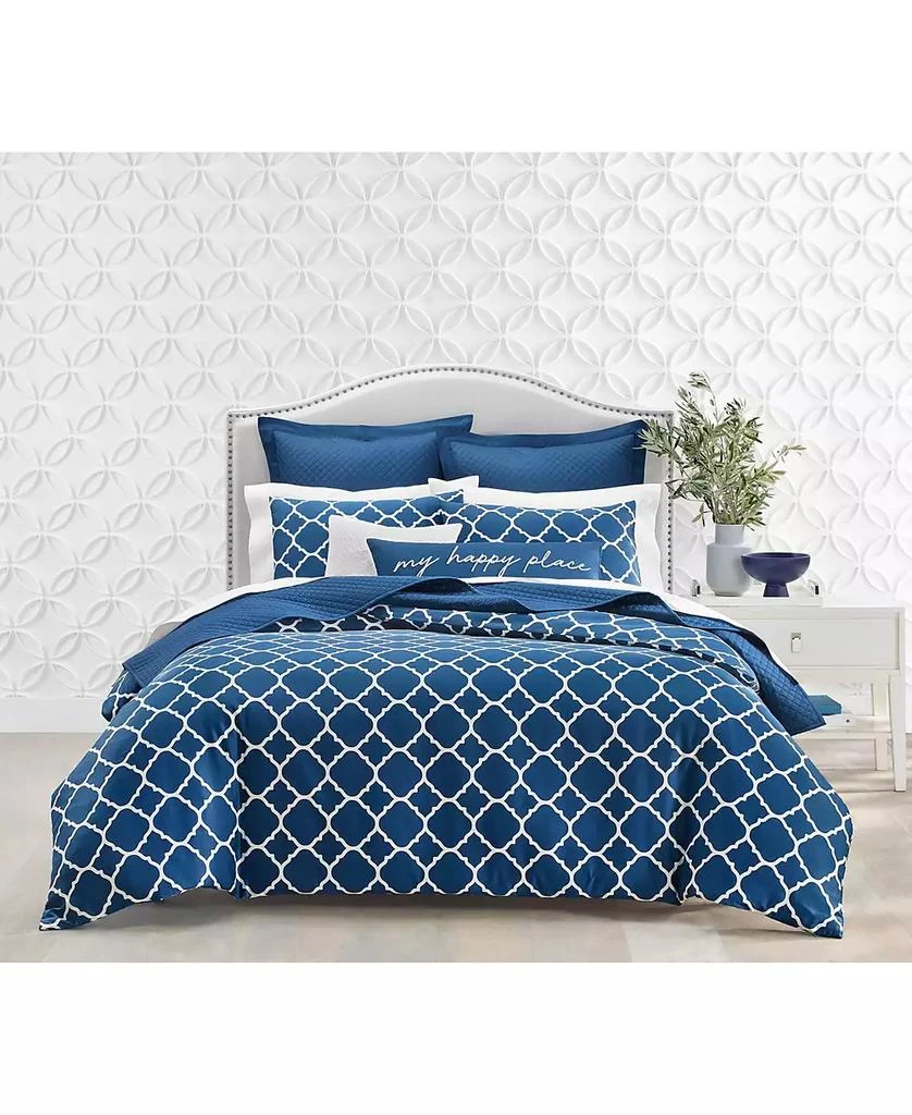 LAST ACT! Geometric Dove 3-Pc. Duvet Cover Set, King, Exclusively at Macy’s 商品