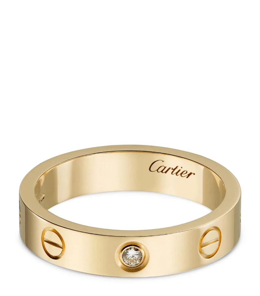 Yellow Gold and Diamond LOVE Wedding Band 商品