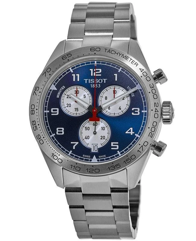 商品Tissot|Tissot PRS 516 Chronograph Blue Dial Steel Men's Watch T131.617.11.042.00,价格¥2404,第1张图片