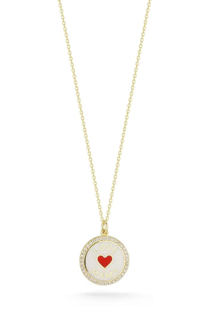 商品Sphera Milano|14K Gold Vermeil CZ Coin Pendant Necklace,价格¥347,第1张图片