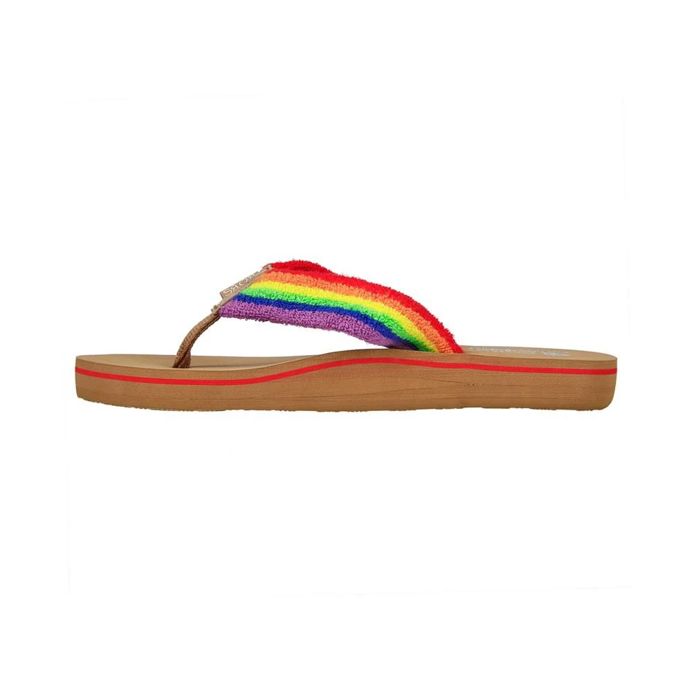 商品SKECHERS|Women's BOBS Sunset - Happier Months Flip Flop Sandals from Finish Line,价格¥76,第3张图片详细描述