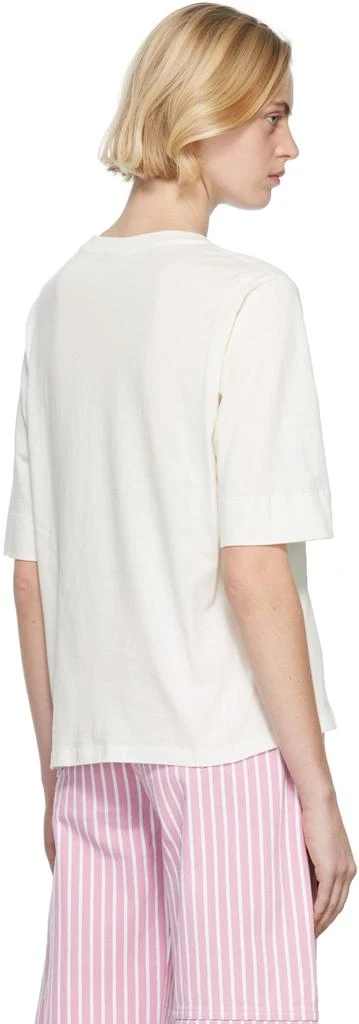 商品Ganni|Off-White Cotton T-Shirt,价格¥475,第3张图片详细描述