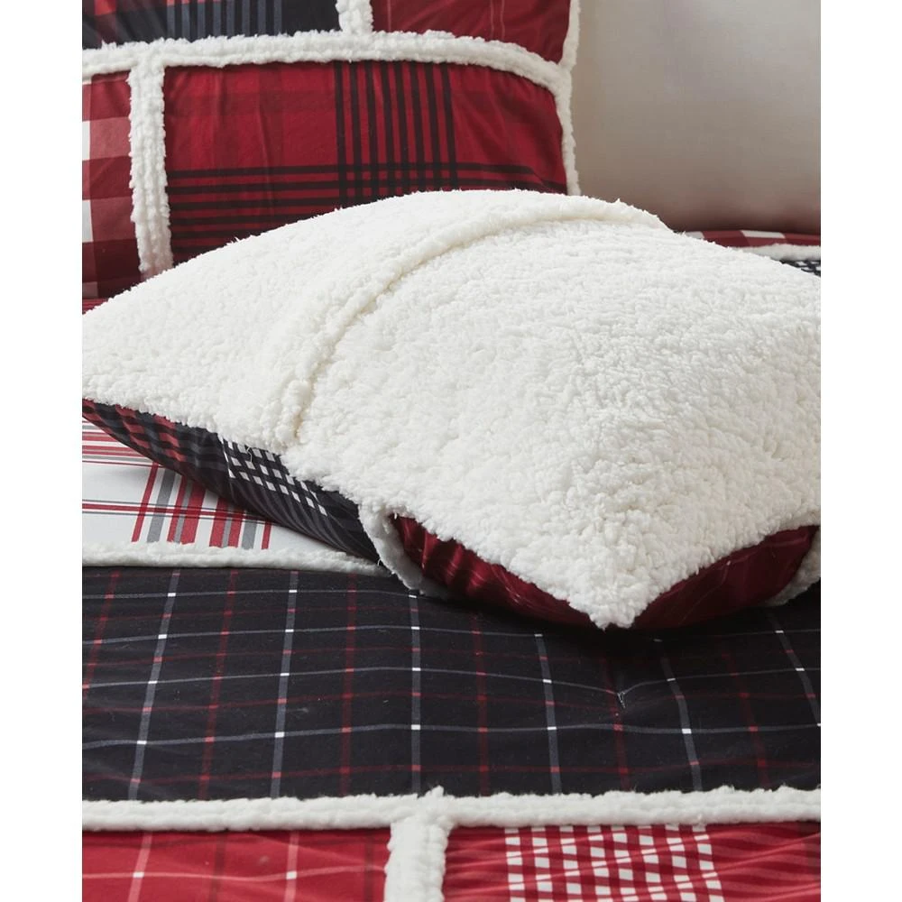 商品Premier Comfort|Patchwork Sherpa 3-Pc. Comforter Set,价格¥507,第2张图片详细描述