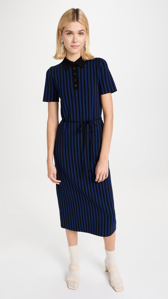 Tory Burch 汤丽柏琦 Plaited Rib Polo Dress商品第2张图片规格展示