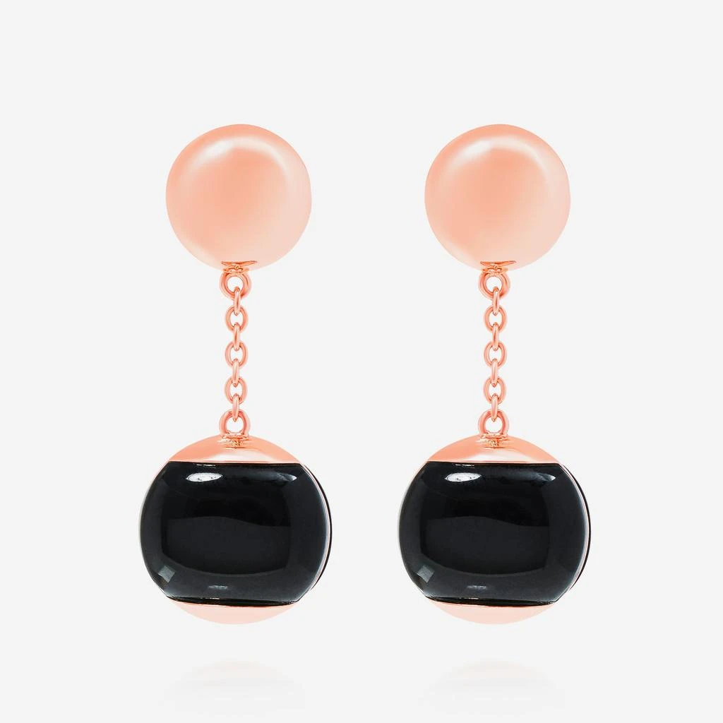 商品Roberto Coin|Roberto Coin 18K Rose Gold, Black Jade Stud Drop Earrings 8882476AXERB,价格¥9468,第1张图片