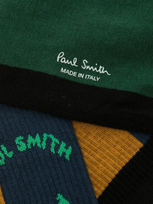 商品Paul Smith|PAUL SMITH side logo-print detail socks,价格¥378,第2张图片详细描述