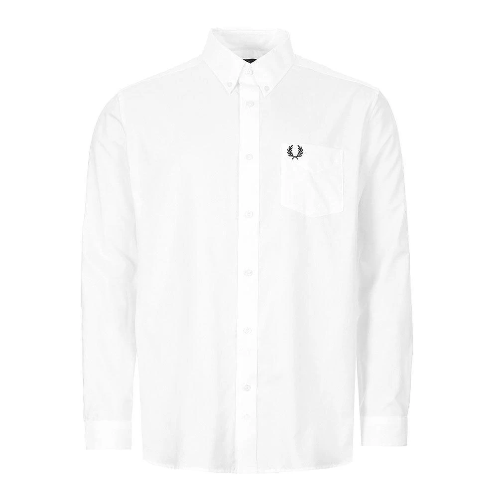 商品Fred Perry|Fred Perry Long Sleeve Shirt Button Down - White,价格¥828,第1张图片