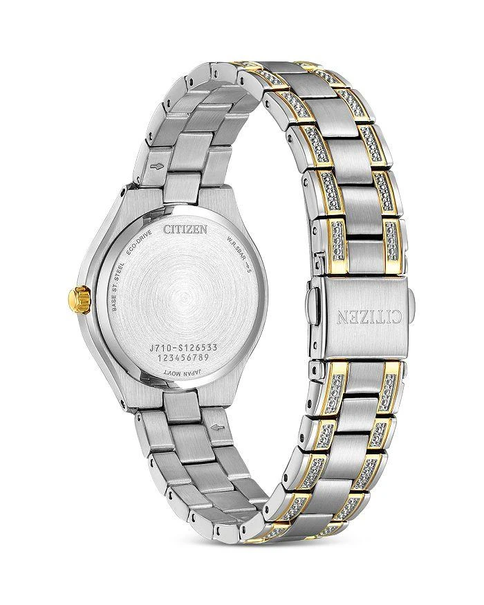 商品Citizen|Women's Crystal-Accent Stainless Steel Bracelet Watch, 30mm,价格¥2789,第4张图片详细描述