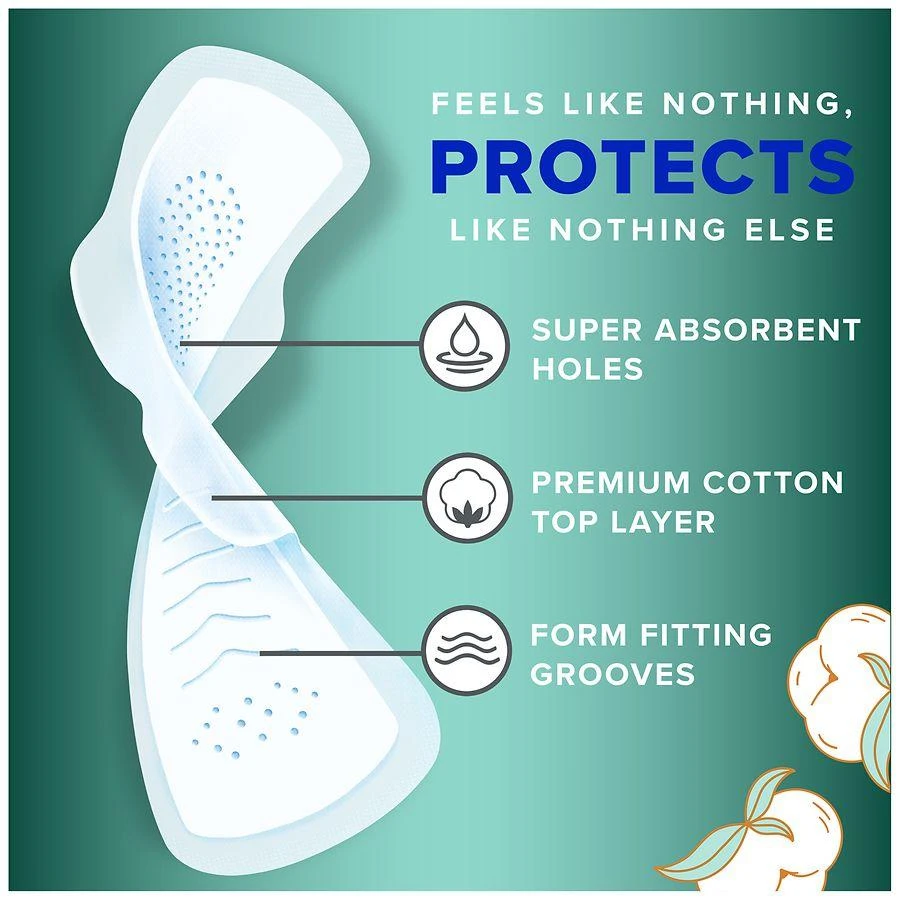 商品Always|Feminine Pads for Women with FlexFoam and Wings No Scent, Size 5, Extra Heavy Overnight Absorbency,价格¥96,第3张图片详细描述