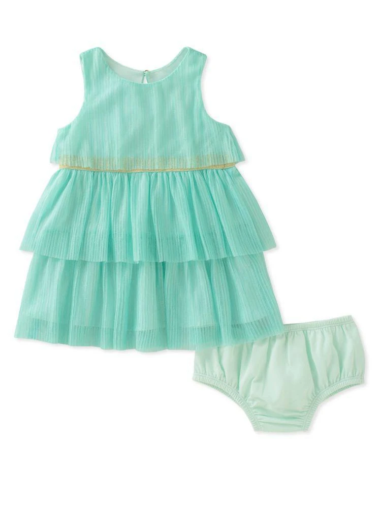 商品Kate Spade|Baby Girl's Two-Piece Tiered Mesh Dress and Bloomers Set,价格¥254,第2张图片详细描述