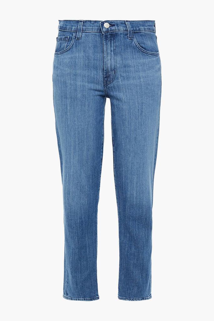 Adele faded mid-rise slim-leg jeans商品第3张图片规格展示
