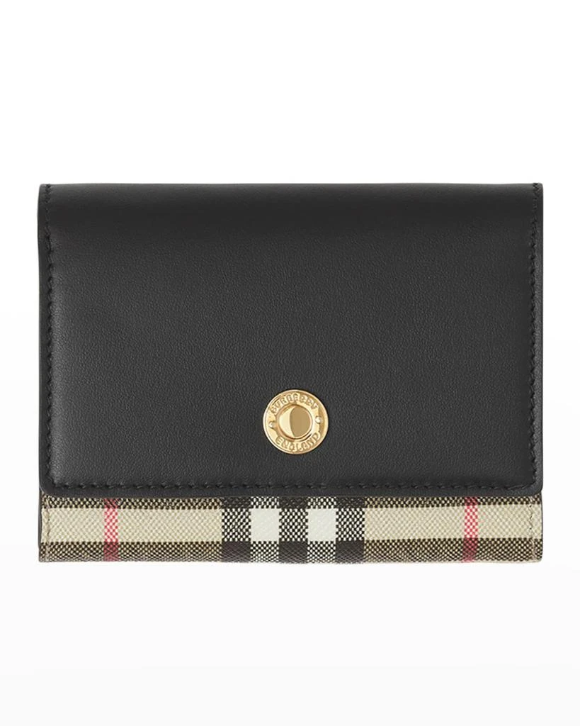 商品Burberry|Lancaster Check Trifold Wallet,价格¥3712,第1张图片