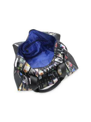 商品Robert Graham|Wine Bottle Graphic Weekender Bag,价格¥793,第3张图片详细描述