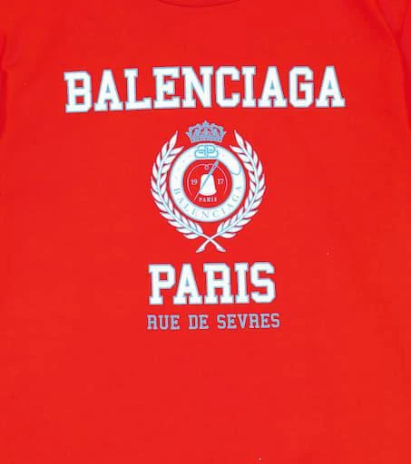 商品Balenciaga|Logo棉质针织T恤,价格¥1526,第3张图片详细描述