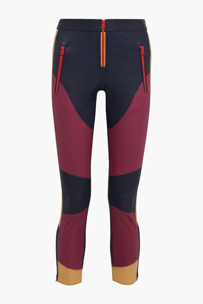 商品Isabel Marant|Happy cropped color-block leather skinny pants,价格¥7073,第1张图片