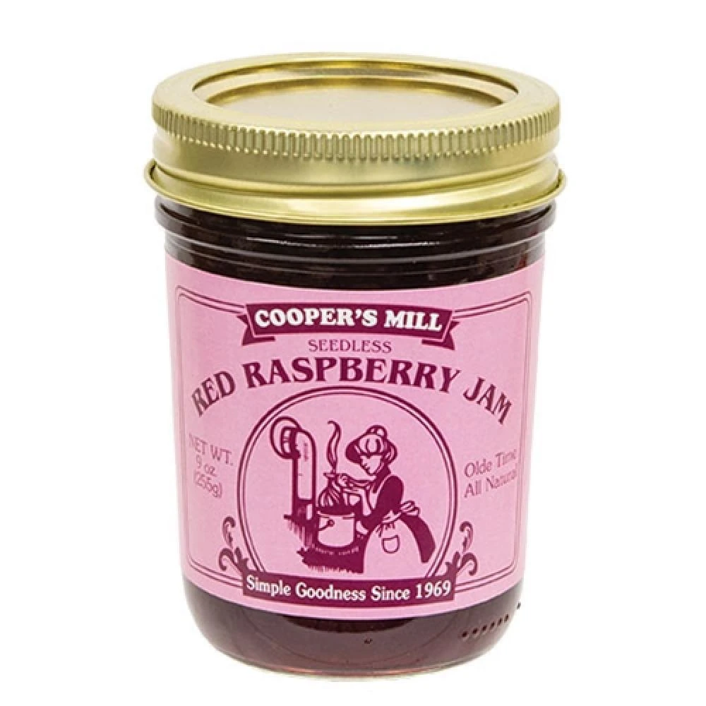 商品HomeGifo|Red Raspberry Seedless Jam 9 oz Jar,价格¥298,第1张图片