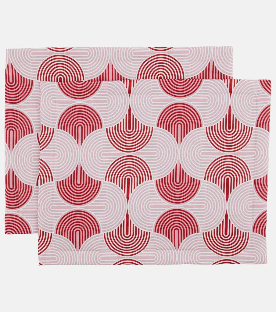 商品LA DOUBLE J|Slinky Rosso set of 2 placemats,价格¥939,第1张图片