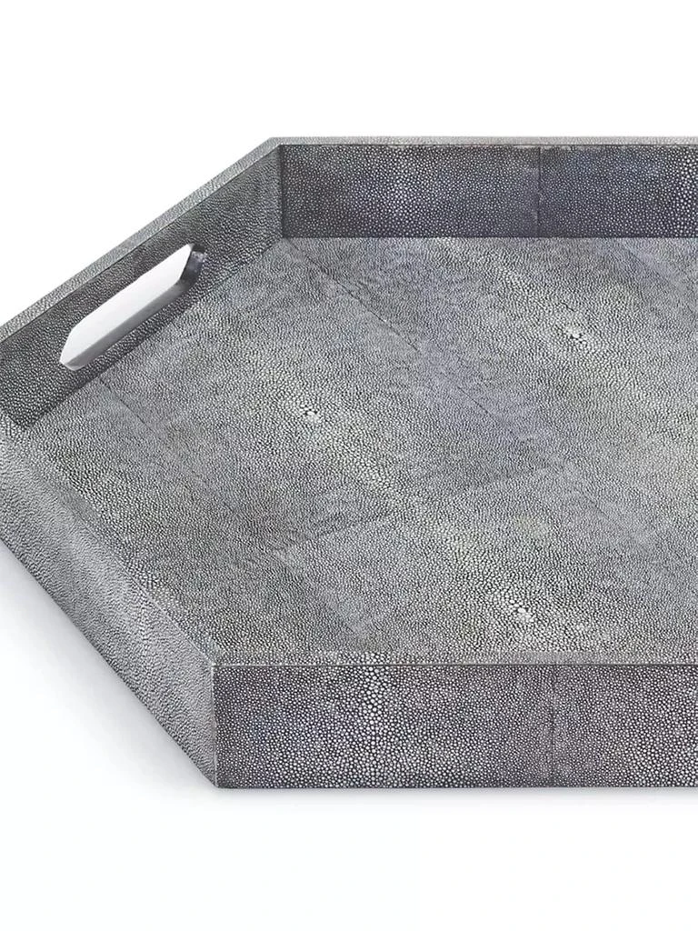 商品Regina Andrew|Live From Detroit Faux Shagreen Hexagon Tray,价格¥2332,第2张图片详细描述