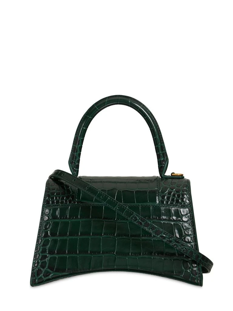 商品Balenciaga|Hourglass Croc Embossed Leather Bag,价格¥23199,第5张图片详细描述