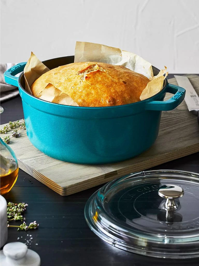 商品Staub|4-Quart Cast Iron Round Cocotte with Glass Lid,价格¥2023,第5张图片详细描述