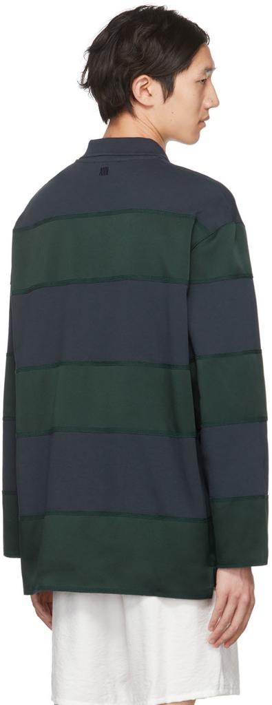 SSENSE Exclusive Navy & Green Ami De Cœur Polo商品第3张图片规格展示