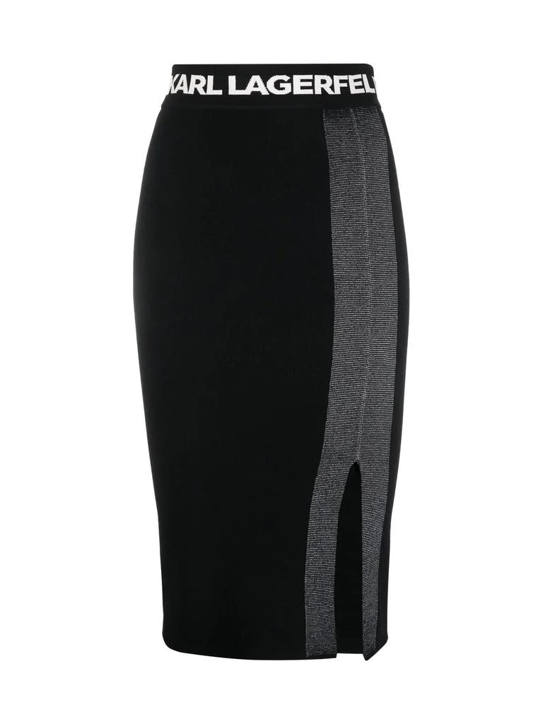 商品Karl Lagerfeld Paris|Karl Lagerfeld Lightweight Fine Knit Skirt,价格¥2260,第1张图片