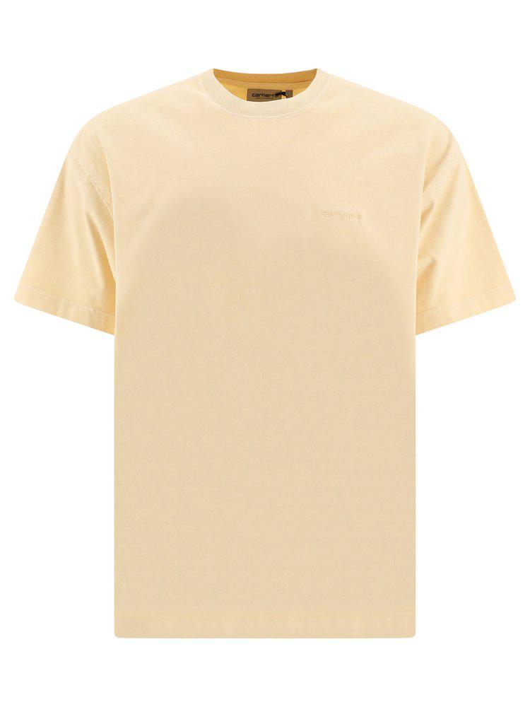 Carhartt WIP Logo Embroidered Crewneck T-Shirt商品第1张图片规格展示