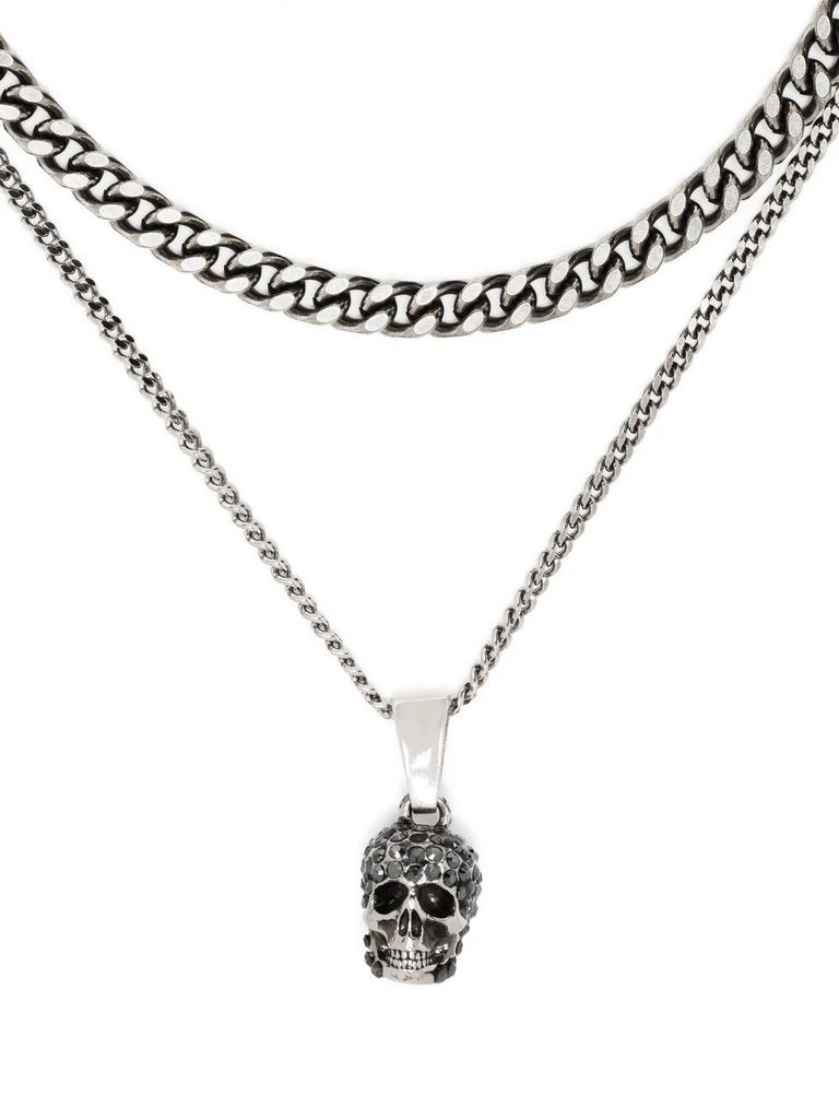 商品Alexander McQueen|ALEXANDER MCQUEEN Skull necklace,价格¥2563,第1张图片