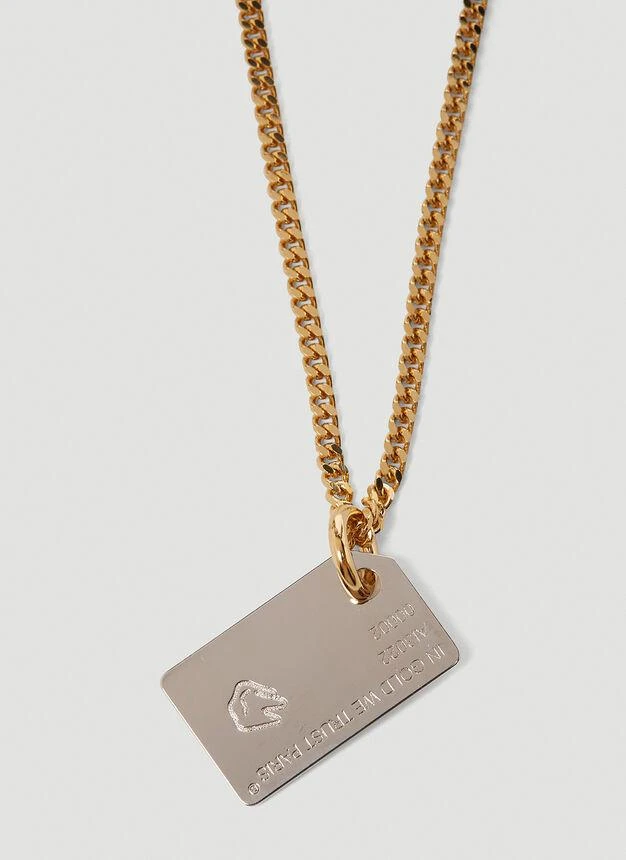 商品In Gold We Trust|Sim Card Pendant Necklace in Silver,价格¥1308,第2张图片详细描述