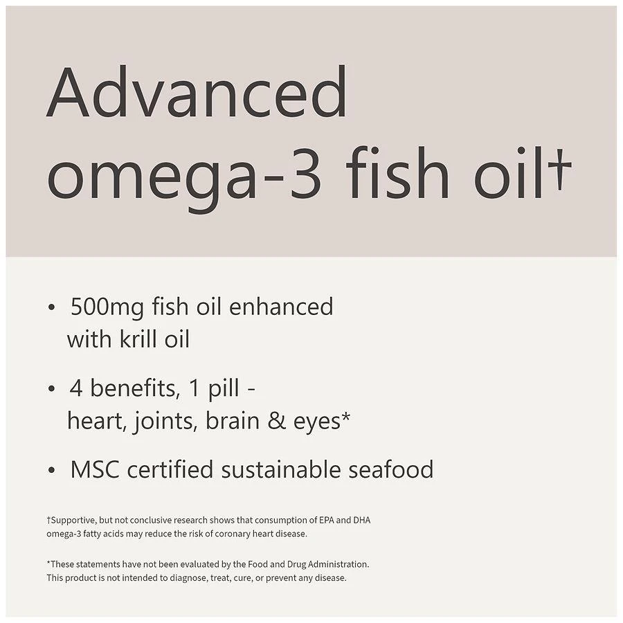 Advanced Omega-3 Fish Oil 500 mg Softgels 商品