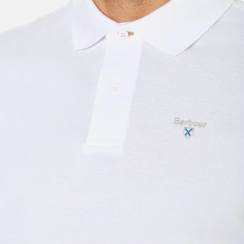 商品Barbour|Barbour Heritage Men's Sports Polo Shirt - White,价格¥280,第5张图片详细描述