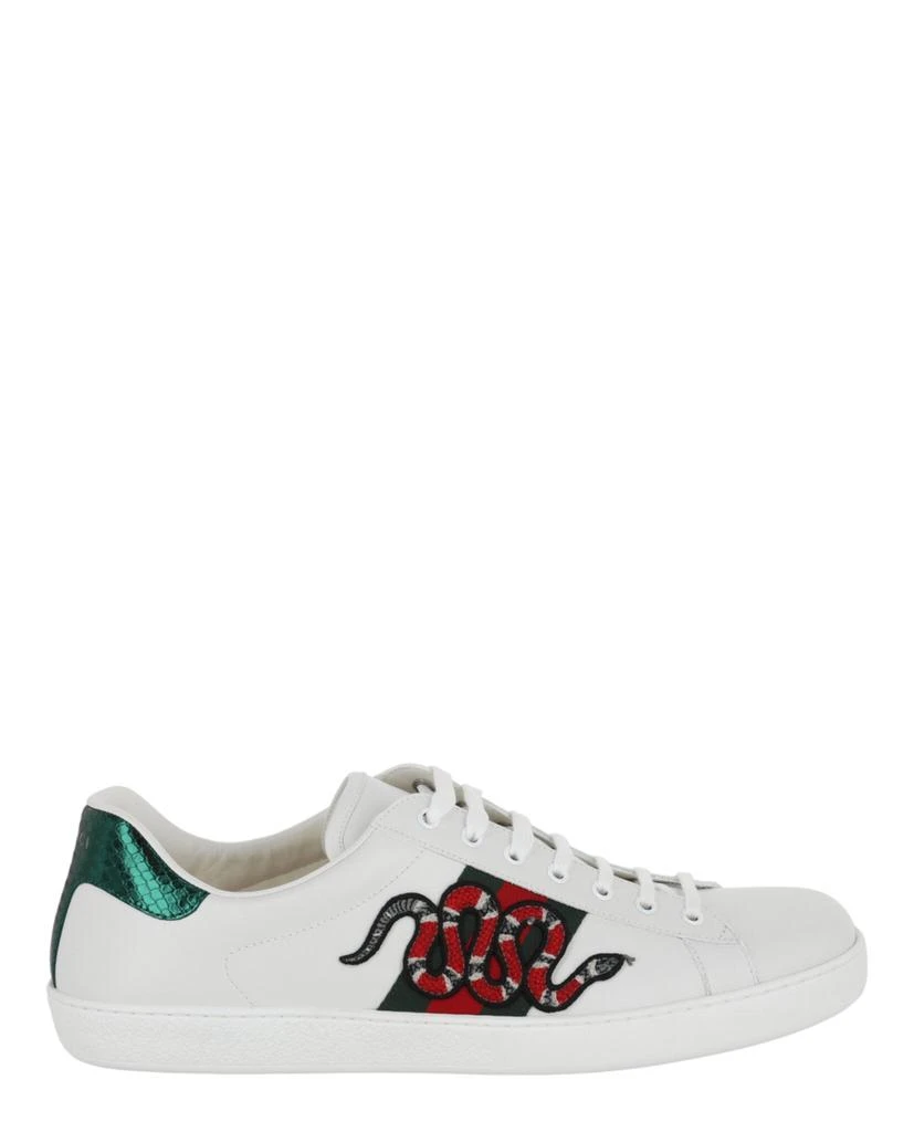 商品Gucci|Ace Embroidered Snake Low-Top Sneakers,价格¥3025,第1张图片