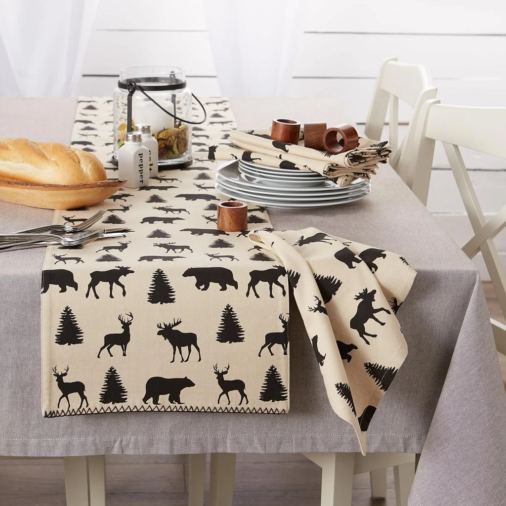 商品DII|DII Mountain Trail Plaid Reversible Embellished Table Runner 14x108,价格¥247,第1张图片