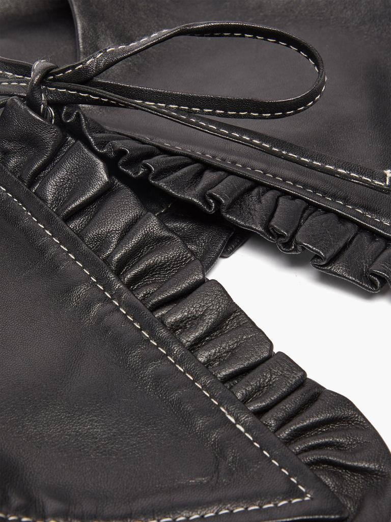 Ruffled leather collar商品第5张图片规格展示