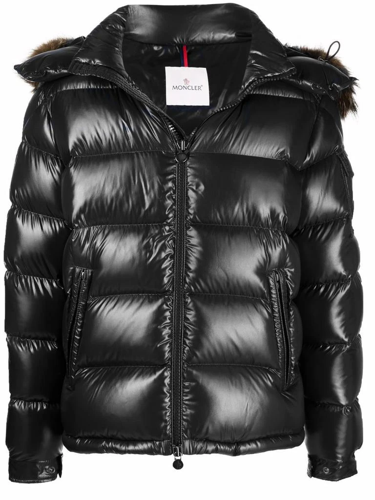 商品Moncler|MONCLER Maya Padded Jacket With Fur Black,价格¥13023,第1张图片