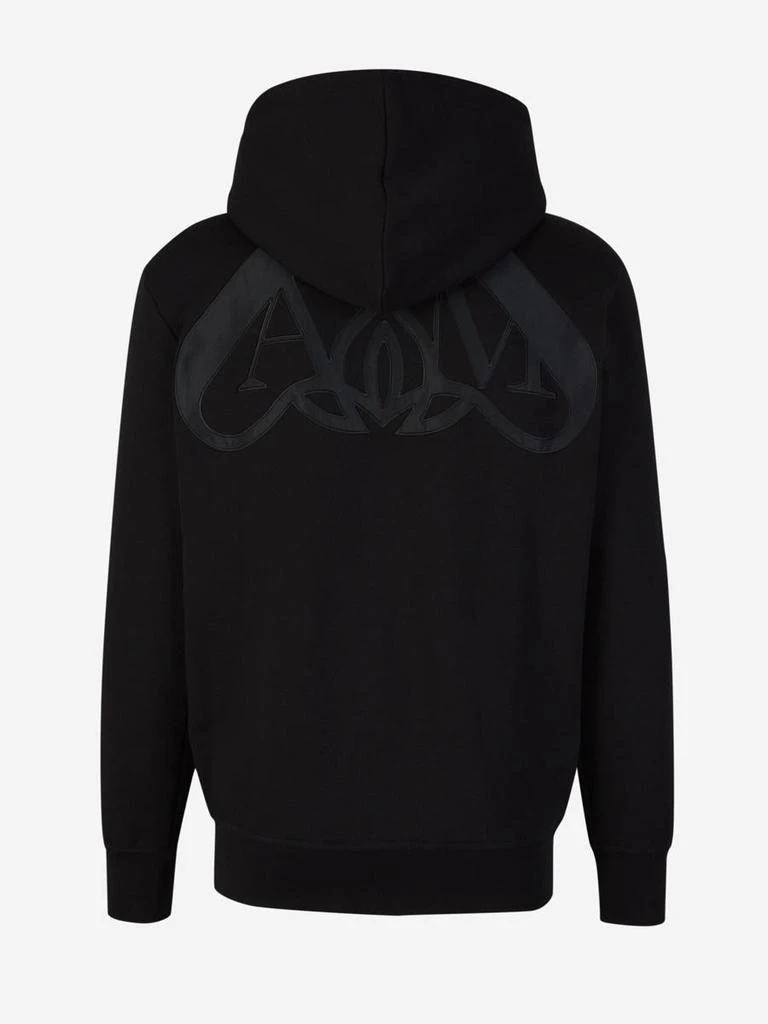 商品Alexander McQueen|ALEXANDER MCQUEEN LOGO ZIPPER SWEATSHIRT,价格¥6125,第2张图片详细描述