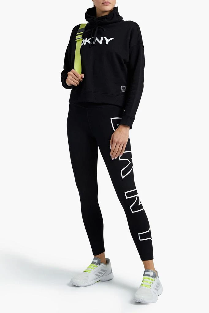 商品DKNY|Logo-print stretch-cotton jersey leggings,价格¥68,第2张图片详细描述