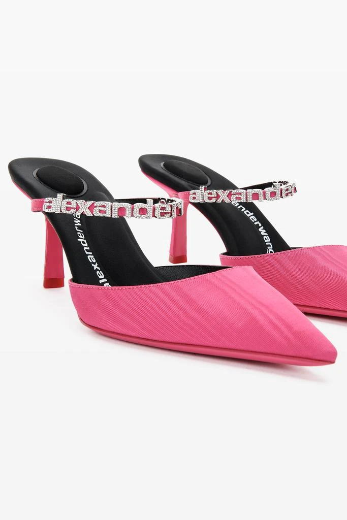 商品Alexander Wang|DELPHINE 65 LOGO STRAP MULE IN VISCOSE,价格¥5297,第2张图片详细描述