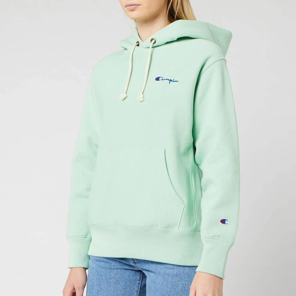 商品CHAMPION|Champion Women's Small Script Hooded Sweatshirt - Mint Green,价格¥226,第1张图片