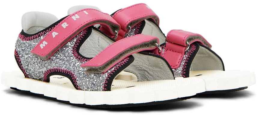 商品Marni|Kids Silver Glitter Trekking Sandals,价格¥1059,第4张图片详细描述