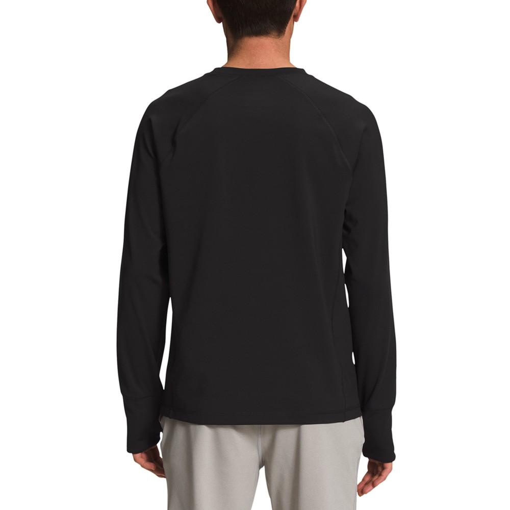 Men's Slim-Fit Winter Warm Essential Crewneck Shirt商品第2张图片规格展示