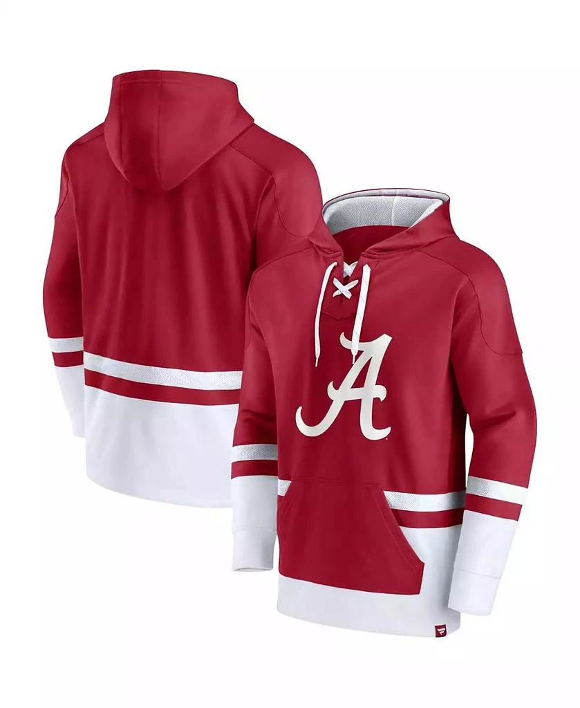 商品Fanatics|Men's Crimson Alabama Crimson Tide First Battle Pullover Hoodie,价格¥358,第1张图片