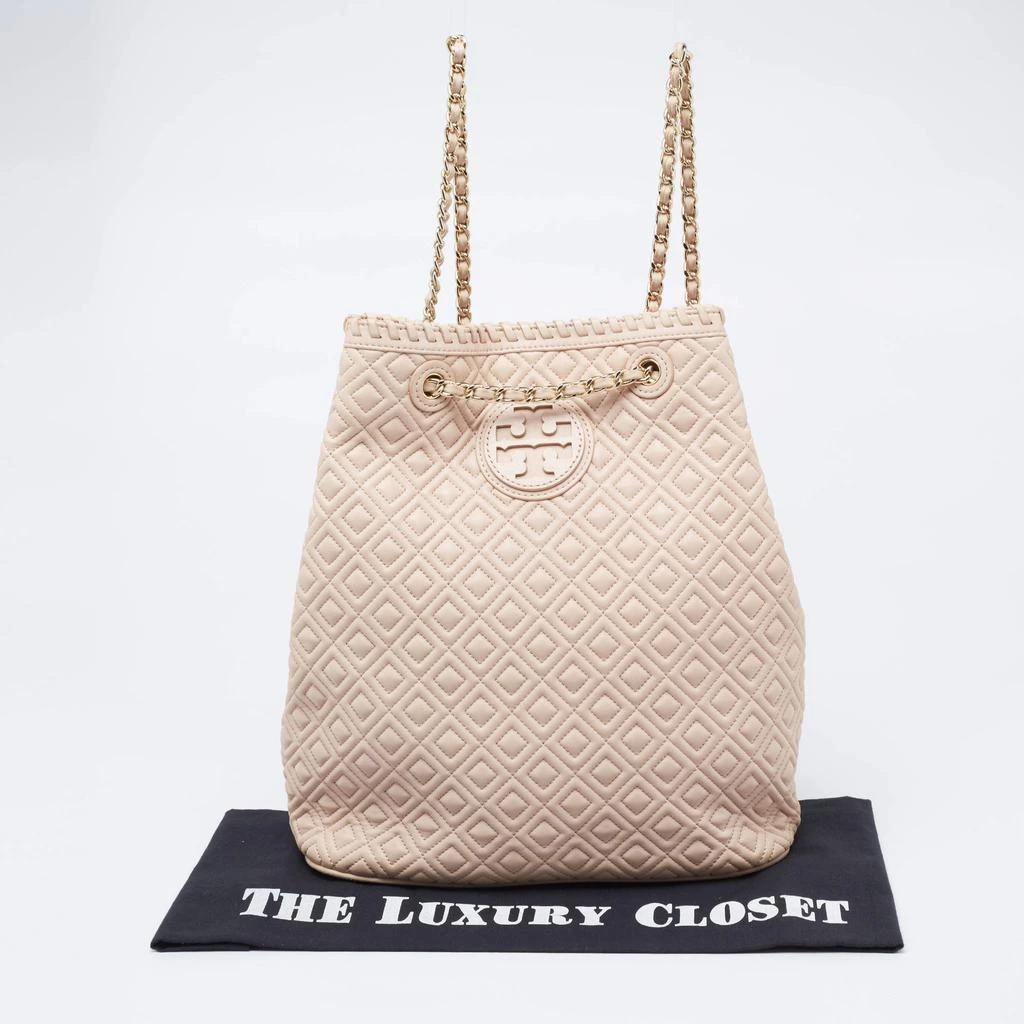 Tory Burch Powder Pink Leather Drawstring Backpack 商品