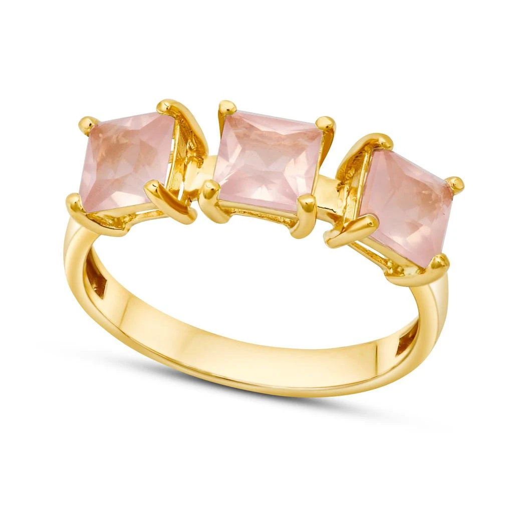 商品Paige Novick|14K Yellow Gold 3 Stone Square Cut 5mm Gemstone Ring,价格¥2055,第2张图片详细描述