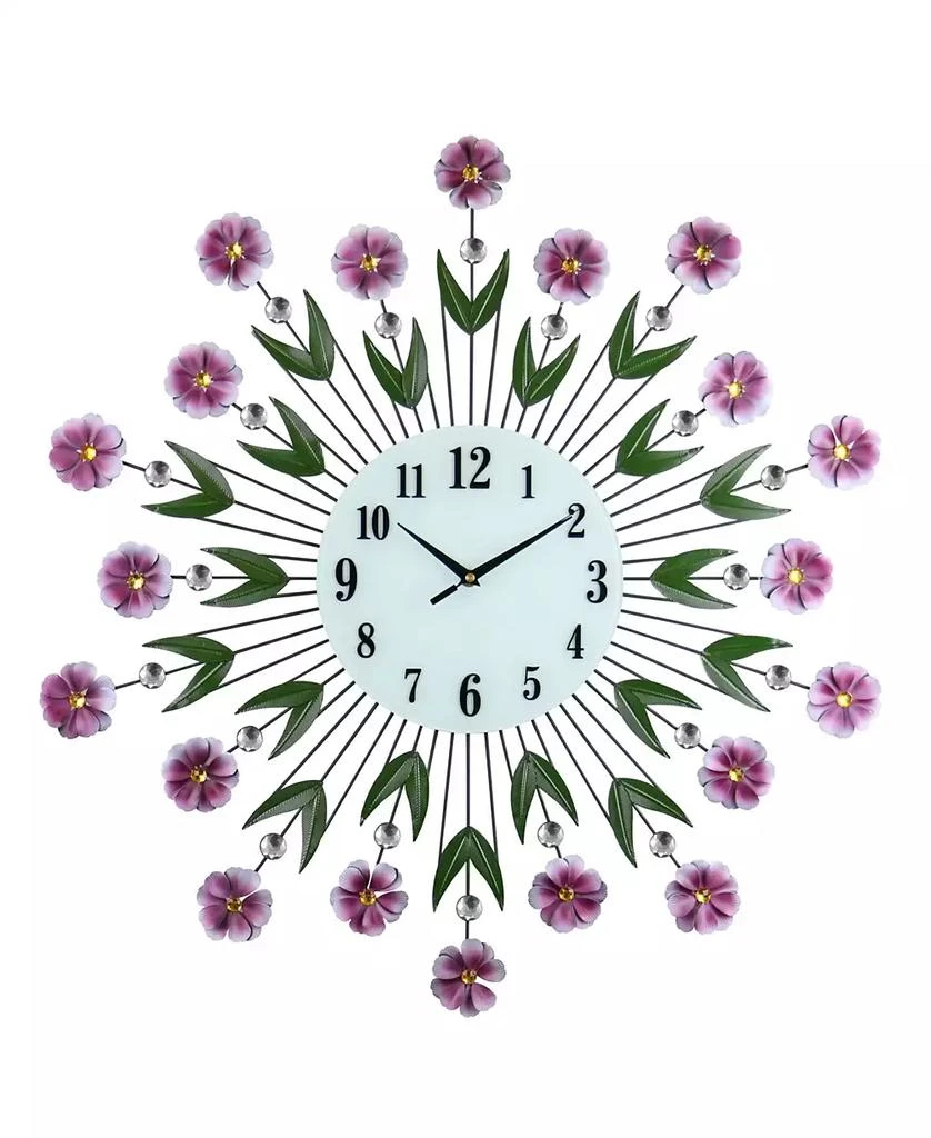 商品Three Star|Flowers Wall Clock,价格¥840,第1张图片