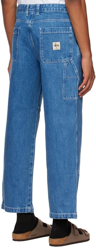 商品STUSSY|Blue Paneled Jeans,价格¥917,第3张图片详细描述