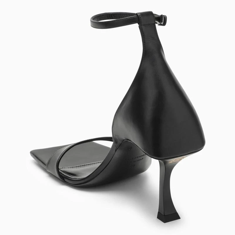 商品Balenciaga|Hourglass 100 black leather sandal,价格¥7195,第4张图片详细描述