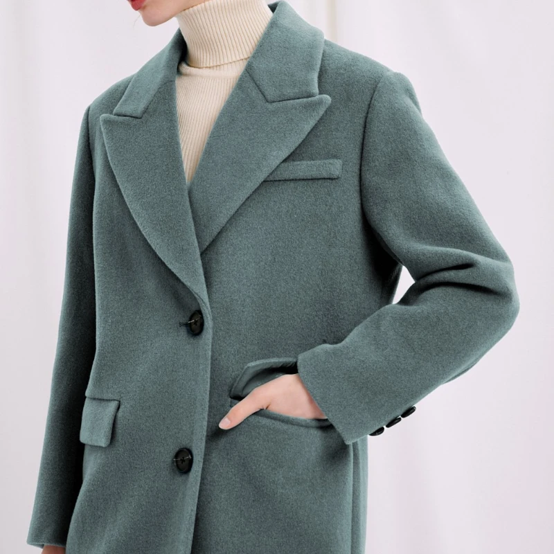 Freya Wool Coat - Dusk | Freya羊毛大衣 - 深绿色 商品