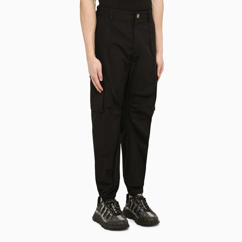 商品Versace|Black cotton cargo trousers,价格¥2552,第3张图片详细描述