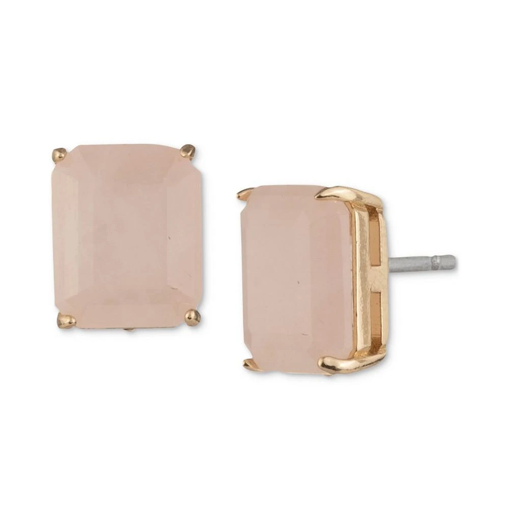 商品Ralph Lauren|Gold-Tone Rose Quartz Stud Earrings,价格¥130,第1张图片